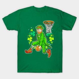 Leprechaun Basketball St Patricks Day T-Shirt